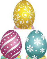 Easter Eggs 907 Cardboard Cutout Set of 3